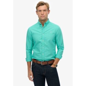 Superdry für Herren. M4011037A Klassisches Oxford-Hemd türkis (XL), Lässig, Grün, Baumwolle, Langarm Superdry für Herren. M4011037A Klassisches Oxford-Hemd türkis (XL), Lässig, Grün, Baumwolle, Langarm