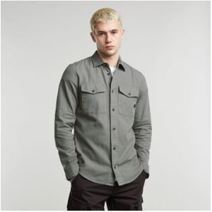 G-Star für Herren. D24963-D454-G493 Marine Slim Hemd grau (XL), Lässig, Baumwolle, Langarm, Nachhaltig G-Star für Herren. D24963-D454-G493 Marine Slim Hemd grau (XL), Lässig, Baumwolle, Langarm, Nachhaltig