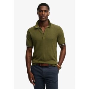 Superdry für Herren. M1110458A Grünes Poloshirt mit Textur (L), Lässig, Baumwolle, Kurzarm Superdry für Herren. M1110458A Grünes Poloshirt mit Textur (L), Lässig, Baumwolle, Kurzarm