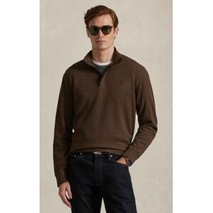 Polo Ralph Lauren für Herren. 710916638005 Luxuriöser Strickpulli mit braunem Reißverschluss (L), Lässig, Baumwolle, Klassisch Polo Ralph Lauren für Herren. 710916638005 Luxuriöser Strickpulli mit braunem Reißverschluss (L), Lässig, Baumwolle, Klassisch