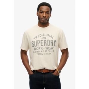 Superdry für Herren. M1012204A Machined Goods Workwear T-Shirt weiß creme (XXL), Lässig, Baumwolle, Kurzarm Superdry für Herren. M1012204A Machined Goods Workwear T-Shirt weiß creme (XXL), Lässig, Baumwolle, Kurzarm