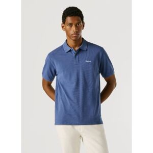 Pepe Jeans für Herren. PM5400087 Blaues Poloshirt von Oscar (M), Lässig, Baumwolle, Kurzarm Pepe Jeans für Herren. PM5400087 Blaues Poloshirt von Oscar (M), Lässig, Baumwolle, Kurzarm