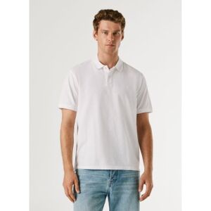 Pepe Jeans für Herren. PM5400087 Polo Oscar weiß (M), Lässig, Baumwolle, Kurzarm Pepe Jeans für Herren. PM5400087 Polo Oscar weiß (M), Lässig, Baumwolle, Kurzarm