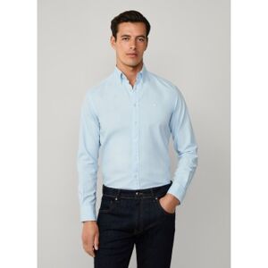 Hackett London für Herren. HM3010508 Blaues Oxford-Hemd (L), Lässig, Baumwolle, Langarm Hackett London für Herren. HM3010508 Blaues Oxford-Hemd (L), Lässig, Baumwolle, Langarm