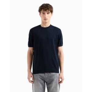 Giorgio Armani A X Armani Exchange für Herren. 8NZM5CZM3JZ1510 Marineblauer Strickpullover (S), Lässig, Baumwolle, Kurzarm Giorgio Armani A X Armani Exchange für Herren. 8NZM5CZM3JZ1510 Marineblauer Strickpullover (S), Lässig, Baumwolle, Kurzarm