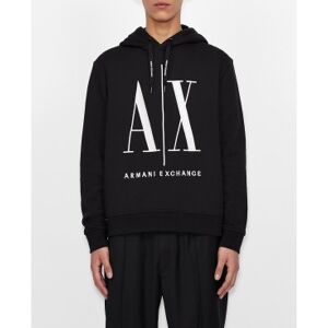 Giorgio Armani A X Armani Exchange für Herren. 8NZMPCZJ1ZZ1200 ICON Kapuzenpulli schwarz (XL), Lässig, Baumwolle, Langarm Giorgio Armani A X Armani Exchange für Herren. 8NZMPCZJ1ZZ1200 ICON Kapuzenpulli schwarz (XL), Lässig, Baumwolle, Langarm