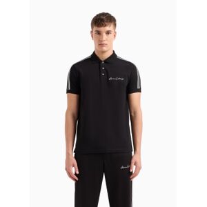 Giorgio Armani A X Armani Exchange für Herren. 8NZFSGZJ81Z1200 Einfarbiges schwarzes Poloshirt (S), Lässig, Baumwolle, Kurzarm Giorgio Armani A X Armani Exchange für Herren. 8NZFSGZJ81Z1200 Einfarbiges schwarzes Poloshirt (S), Lässig, Baumwolle, Kurzarm