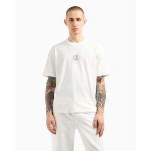 Giorgio Armani A X Armani Exchange für Herren. XM000363AF12308U0009 Kurzarm-T-Shirt mit Rundhalsausschnitt weiß (XL), Lässig, Baumwolle Giorgio Armani A X Armani Exchange für Herren. XM000363AF12308U0009 Kurzarm-T-Shirt mit Rundhalsausschnitt weiß (XL), Lässig, Baumwolle