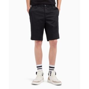 Giorgio Armani A X Armani Exchange für Herren. 8NZS42ZN1RZ1200 Schwarze Satin-Stretch-Bermuda-Shorts (38), Lässig, Baumwolle Giorgio Armani A X Armani Exchange für Herren. 8NZS42ZN1RZ1200 Schwarze Satin-Stretch-Bermuda-Shorts (38), Lässig, Baumwolle