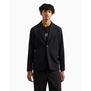 Giorgio Armani A X Armani Exchange für Herren. XM000345AF10897UC001 Schwarze Einzeljacke (42), Lässig, Polyester Giorgio Armani A X Armani Exchange für Herren. XM000345AF10897UC001 Schwarze Einzeljacke (42), Lässig, Polyester