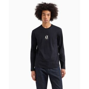 Giorgio Armani A X Armani Exchange für Herren. XM000364AF12308UB101 Langarm-T-Shirt in Marineblau (L), Lässig, Baumwolle Giorgio Armani A X Armani Exchange für Herren. XM000364AF12308UB101 Langarm-T-Shirt in Marineblau (L), Lässig, Baumwolle