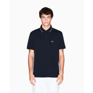Giorgio Armani A X Armani Exchange für Herren. XM001289AF10363UB101 Marineblaues maßgeschneidertes Poloshirt (L), Lässig, Baumwolle, Kurzarm Giorgio Armani A X Armani Exchange für Herren. XM001289AF10363UB101 Marineblaues maßgeschneidertes Poloshirt (L), Lässig, Baumwolle, Kurzarm