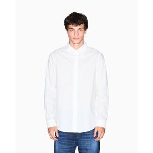 Giorgio Armani A X Armani Exchange für Herren. XM001587AF16631U0009 Hemd Logo Jacquard weiß (S), Lässig, Baumwolle, Klassisch, Langarm Giorgio Armani A X Armani Exchange für Herren. XM001587AF16631U0009 Hemd Logo Jacquard weiß (S), Lässig, Baumwolle, Klassisch, Langarm