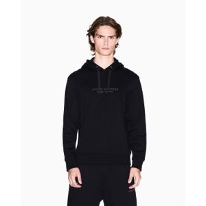 Giorgio Armani A X Armani Exchange für Herren. XM001294AF20934UC001 Schwarzes Basic-Kapuzensweatshirt aus Baumwolle (XS), Lässig, Sportlich Giorgio Armani A X Armani Exchange für Herren. XM001294AF20934UC001 Schwarzes Basic-Kapuzensweatshirt aus Baumwolle (XS), Lässig, Sportlich
