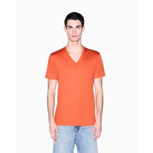 Giorgio Armani A X Armani Exchange für Herren. 8NZT75ZJA5ZU3040 T-Shirt mit V-Ausschnitt (S), Lässig, Orange, Baumwolle, Kurzarm Giorgio Armani A X Armani Exchange für Herren. 8NZT75ZJA5ZU3040 T-Shirt mit V-Ausschnitt (S), Lässig, Orange, Baumwolle, Kurzarm