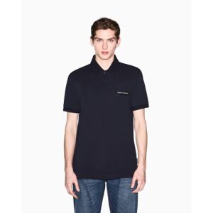 Giorgio Armani A X Armani Exchange für Herren. XM002390AF13026UB101 Poloshirt aus Baumwolle, marineblau (M), Lässig, Klassisch, Kurzarm Giorgio Armani A X Armani Exchange für Herren. XM002390AF13026UB101 Poloshirt aus Baumwolle, marineblau (M), Lässig, Klassisch, Kurzarm