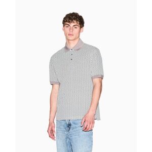 Giorgio Armani A X Armani Exchange für Herren. XM002015AF10366F0143 Poloshirt cremefarben allover grau (XS), Lässig, Baumwolle, Kurzarm Giorgio Armani A X Armani Exchange für Herren. XM002015AF10366F0143 Poloshirt cremefarben allover grau (XS), Lässig, Baumwolle, Kurzarm