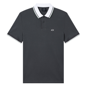 Giorgio Armani A X Armani Exchange für Herren. XM002350AF10366U8144 Chimera Poloshirt grau (M), Lässig, Baumwolle, Kurzarm Giorgio Armani A X Armani Exchange für Herren. XM002350AF10366U8144 Chimera Poloshirt grau (M), Lässig, Baumwolle, Kurzarm