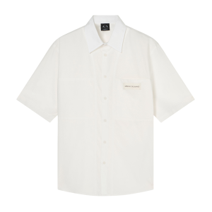 Giorgio Armani A X Armani Exchange für Herren. XM002317AF24533U0009 Klassisches Basic-Hemd weiß (XL), Lässig, Baumwolle, Kurzarm Giorgio Armani A X Armani Exchange für Herren. XM002317AF24533U0009 Klassisches Basic-Hemd weiß (XL), Lässig, Baumwolle, Kurzarm