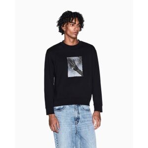 Giorgio Armani A X Armani Exchange für Herren. XM002226AF10830UC001 Morden Grafik Sweatshirt schwarz (XL), Lässig, Baumwolle, Kurzarm Giorgio Armani A X Armani Exchange für Herren. XM002226AF10830UC001 Morden Grafik Sweatshirt schwarz (XL), Lässig, Baumwolle, Kurzarm