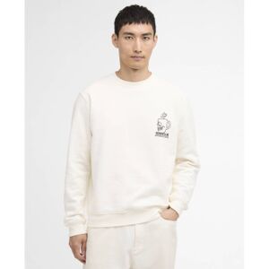 Barbour international für Herren. MOL0750 Sweatshirt Staithes off-white (L), Weiß, Lässig, Baumwolle Barbour international für Herren. MOL0750 Sweatshirt Staithes off-white (L), Weiß, Lässig, Baumwolle