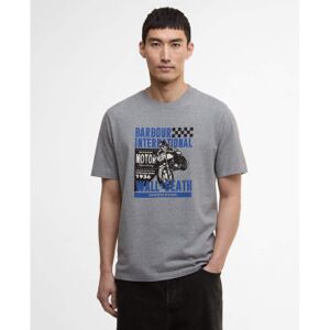 Barbour international für Herren. MTS1479 Weekender-T-Shirt grau (L), Baumwolle, Kurzarm Barbour international für Herren. MTS1479 Weekender-T-Shirt grau (L), Baumwolle, Kurzarm