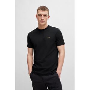 Boss für Herren. 50506373 Elastisches T-shirt schwarz (S), Lässig, Baumwolle, Kurzarm Boss für Herren. 50506373 Elastisches T-shirt schwarz (S), Lässig, Baumwolle, Kurzarm