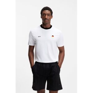 Boss für Herren. 50562134 Lux-T-Shirt weiß (M), Lässig, Baumwolle, Kurzarm Boss für Herren. 50562134 Lux-T-Shirt weiß (M), Lässig, Baumwolle, Kurzarm