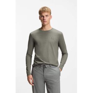 Boss für Herren. 50512111 Reißzwecken T-Shirt grünlich-grau (XXL), Lässig, Baumwolle, Langarm Boss für Herren. 50512111 Reißzwecken T-Shirt grünlich-grau (XXL), Lässig, Baumwolle, Langarm