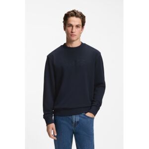 Boss für Herren. 50567420 Jersey We Logo marineblau (M), Lässig, Baumwolle, Langarm Boss für Herren. 50567420 Jersey We Logo marineblau (M), Lässig, Baumwolle, Langarm