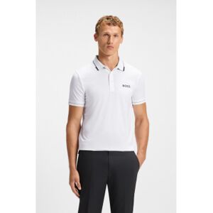 Boss für Herren. 50506203 Polo Paul Pro weiß (M), Lässig, Baumwolle, Polyester, Kurzarm Boss für Herren. 50506203 Polo Paul Pro weiß (M), Lässig, Baumwolle, Polyester, Kurzarm
