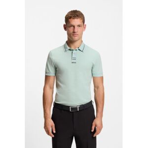 Boss für Herren. 50554547 Türkisfarbenes Poloshirt von Paule (XS), Lässig, Baumwolle, Kurzarm Boss für Herren. 50554547 Türkisfarbenes Poloshirt von Paule (XS), Lässig, Baumwolle, Kurzarm
