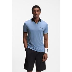 Boss für Herren. 50559200 Active Slim Fit Poloshirt blau (XL), Lässig, Sportlich, Multisport, Polyester, Kurzarm Boss für Herren. 50559200 Active Slim Fit Poloshirt blau (XL), Lässig, Sportlich, Multisport, Polyester, Kurzarm