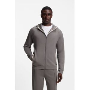 Boss für Herren. 50557206 Graues Sweatshirt mit Kapuze und Reißverschluss (XL), Lässig, Baumwolle Boss für Herren. 50557206 Graues Sweatshirt mit Kapuze und Reißverschluss (XL), Lässig, Baumwolle