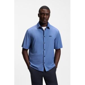 Boss für Herren. 50559576 Mitglied Shirt blau (L), Lässig, Baumwolle, Kurzarm Boss für Herren. 50559576 Mitglied Shirt blau (L), Lässig, Baumwolle, Kurzarm