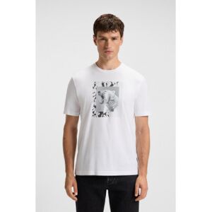 Boss für Herren. 50554615 Lupo T-shirt weiß (S), Lässig, Baumwolle, Kurzarm Boss für Herren. 50554615 Lupo T-shirt weiß (S), Lässig, Baumwolle, Kurzarm