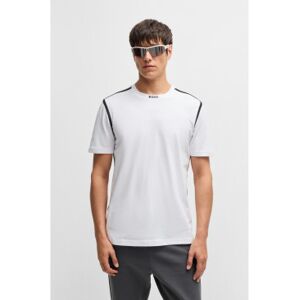 Boss für Herren. 50531230 Band T-shirt weiß (S), Lässig, Baumwolle, Kurzarm Boss für Herren. 50531230 Band T-shirt weiß (S), Lässig, Baumwolle, Kurzarm