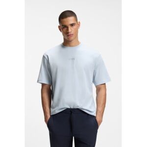 Boss für Herren. 50519368 Oversize fit T-Shirt hellblau (L), Lässig, Baumwolle, Kurzarm Boss für Herren. 50519368 Oversize fit T-Shirt hellblau (L), Lässig, Baumwolle, Kurzarm