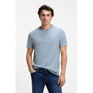 Boss für Herren. 50481923 Hellblaues Logo-T-Shirt (L), Lässig, Baumwolle, Kurzarm Boss für Herren. 50481923 Hellblaues Logo-T-Shirt (L), Lässig, Baumwolle, Kurzarm