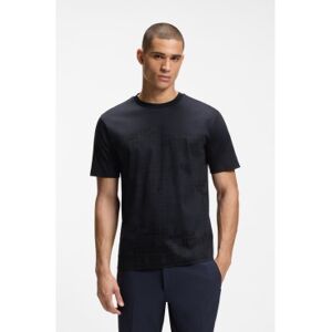 Boss für Herren. 50548334 Marineblaues Clash-T-Shirt (S), Lässig, Baumwolle, Kurzarm Boss für Herren. 50548334 Marineblaues Clash-T-Shirt (S), Lässig, Baumwolle, Kurzarm