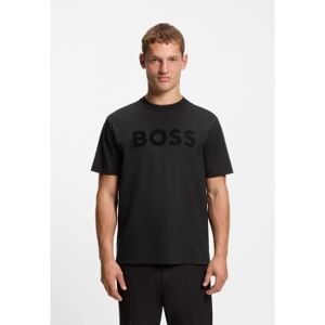 Boss für Herren. 50553636 Ikonisches Logo-T-Shirt schwarz (M), Lässig, Baumwolle, Kurzarm Boss für Herren. 50553636 Ikonisches Logo-T-Shirt schwarz (M), Lässig, Baumwolle, Kurzarm