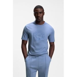 Boss für Herren. 50553648 Punto Tenis blaues T-Shirt (L), Lässig, Baumwolle, Kurzarm Boss für Herren. 50553648 Punto Tenis blaues T-Shirt (L), Lässig, Baumwolle, Kurzarm