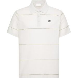Calvin Klein Jeans für Herren. LV04RC269G Polo Cross Grain weiß (XL), Lässig, Baumwolle, Kurzarm Calvin Klein Jeans für Herren. LV04RC269G Polo Cross Grain weiß (XL), Lässig, Baumwolle, Kurzarm