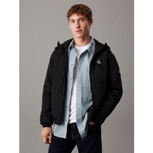 Calvin Klein Jeans für Herren. J30J325596 Schwarze Jacke mit Kapuze (M), Lässig, Recyceltes Nylon Calvin Klein Jeans für Herren. J30J325596 Schwarze Jacke mit Kapuze (M), Lässig, Recyceltes Nylon