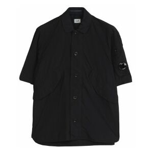 C.P. Company für Herren. 18CMOS035A005904G Über marineblauem Hemd (S), Lässig, Polyamid, Kurzarm C.P. Company für Herren. 18CMOS035A005904G Über marineblauem Hemd (S), Lässig, Polyamid, Kurzarm