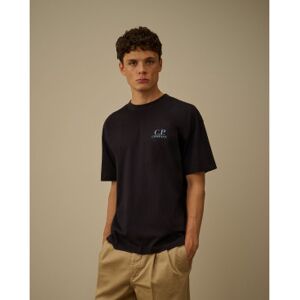 C.P. Company für Herren. 20CMTS086A005100W T-shirt 30/1 Ärmel Logo navy (XL), Lässig, Baumwolle, Kurzarm, Marine C.P. Company für Herren. 20CMTS086A005100W T-shirt 30/1 Ärmel Logo navy (XL), Lässig, Baumwolle, Kurzarm, Marine
