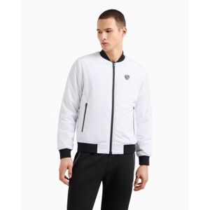 EA7 für Herren. 8NPB12_PN7LZ Bomberjacke aus hochwertigem technischen Gewebe in Weiß (M), Lässig, Polyester EA7 für Herren. 8NPB12_PN7LZ Bomberjacke aus hochwertigem technischen Gewebe in Weiß (M), Lässig, Polyester