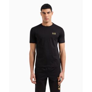 EA7 für Herren. 8NPT25_PJVPZ Logo-T-Shirt schwarz (XXL), Lässig, Baumwolle, Kurzarm EA7 für Herren. 8NPT25_PJVPZ Logo-T-Shirt schwarz (XXL), Lässig, Baumwolle, Kurzarm