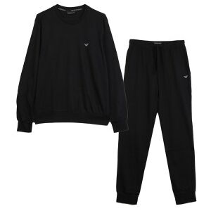 EA7 für Herren. 8NPV63_PJVRZ Trainingsanzug Einfarbig schwarz (L), Lässig, Sportlich, Baumwolle, Multisport, Langarm EA7 für Herren. 8NPV63_PJVRZ Trainingsanzug Einfarbig schwarz (L), Lässig, Sportlich, Baumwolle, Multisport, Langarm