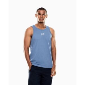 EA7 für Herren. 7M000295_AF10375 Core Identity ärmelloses T-shirt blau (L), Lässig, Baumwolle, Ärmellos / Hosenträger EA7 für Herren. 7M000295_AF10375 Core Identity ärmelloses T-shirt blau (L), Lässig, Baumwolle, Ärmellos / Hosenträger